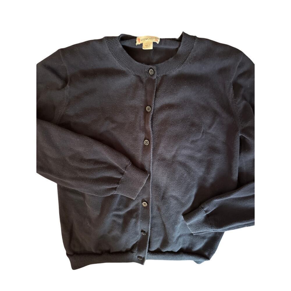 J.CREW CREWCUTS size 12 navy blue cardigan sweater